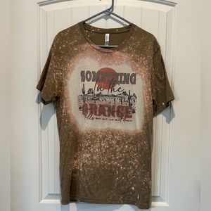 Bella Canvas Something In The Orange Bleached Tee